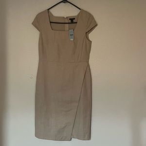 The Petite Square Neck Wrap Dress - Ann Taylor - 2P